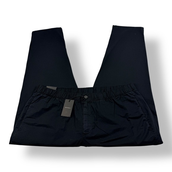 Bonobos Mens XXL Short Elastic Waist Pants Blackest Black NWT 26973-BK722